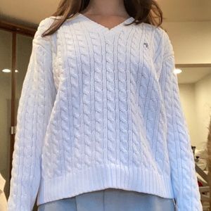 White Ralph Lauren thick cotton sweater